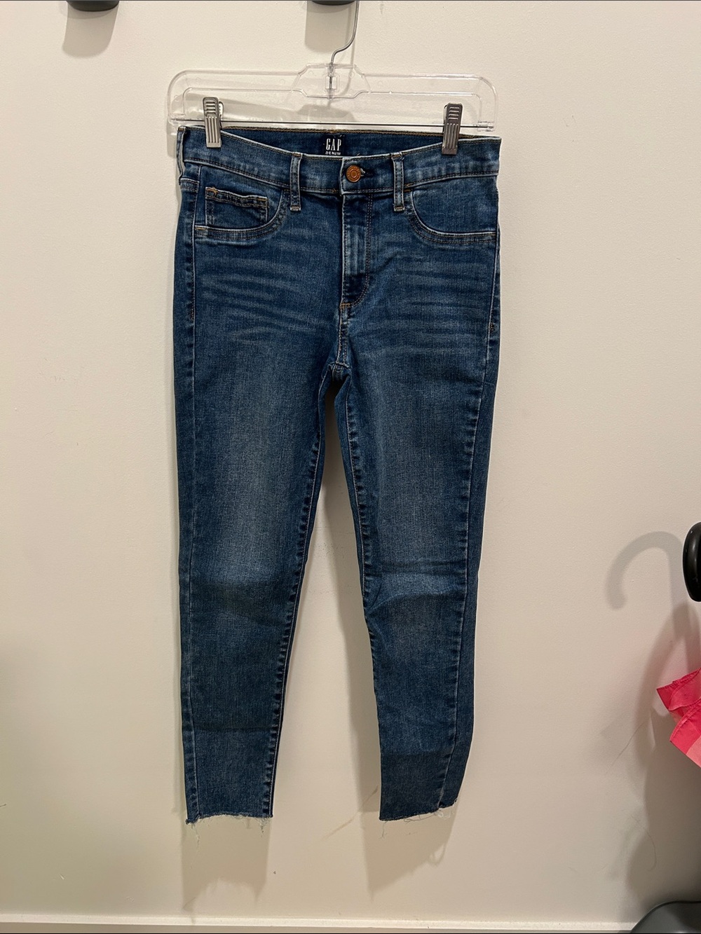 GAP Dark Blue High-Rise Skinny Jeans